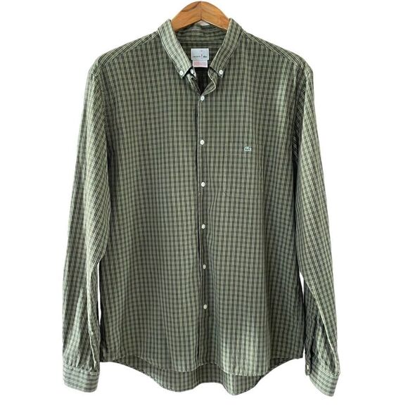 NOT FOR SALE Vintage Lacoste Plaid Button Up Shirt - Picture 1 of 7